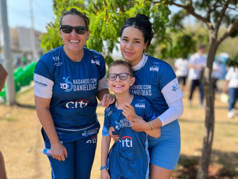 Evento celebrou os direitos da pessoa com deficiência e despertou nos alunos do projeto Nadando com Daniel Dias o sentimento de inclusão | Foto: Divulgação