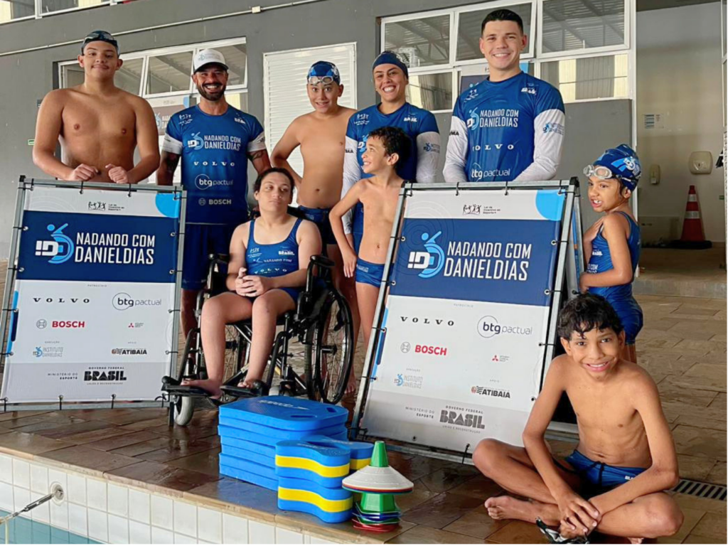 Alunos do Nadando com Daniel Dias de Atibaia (SP) viveram início de ano repleto de aprendizados e atividades lúdicas | Foto: Divulgação